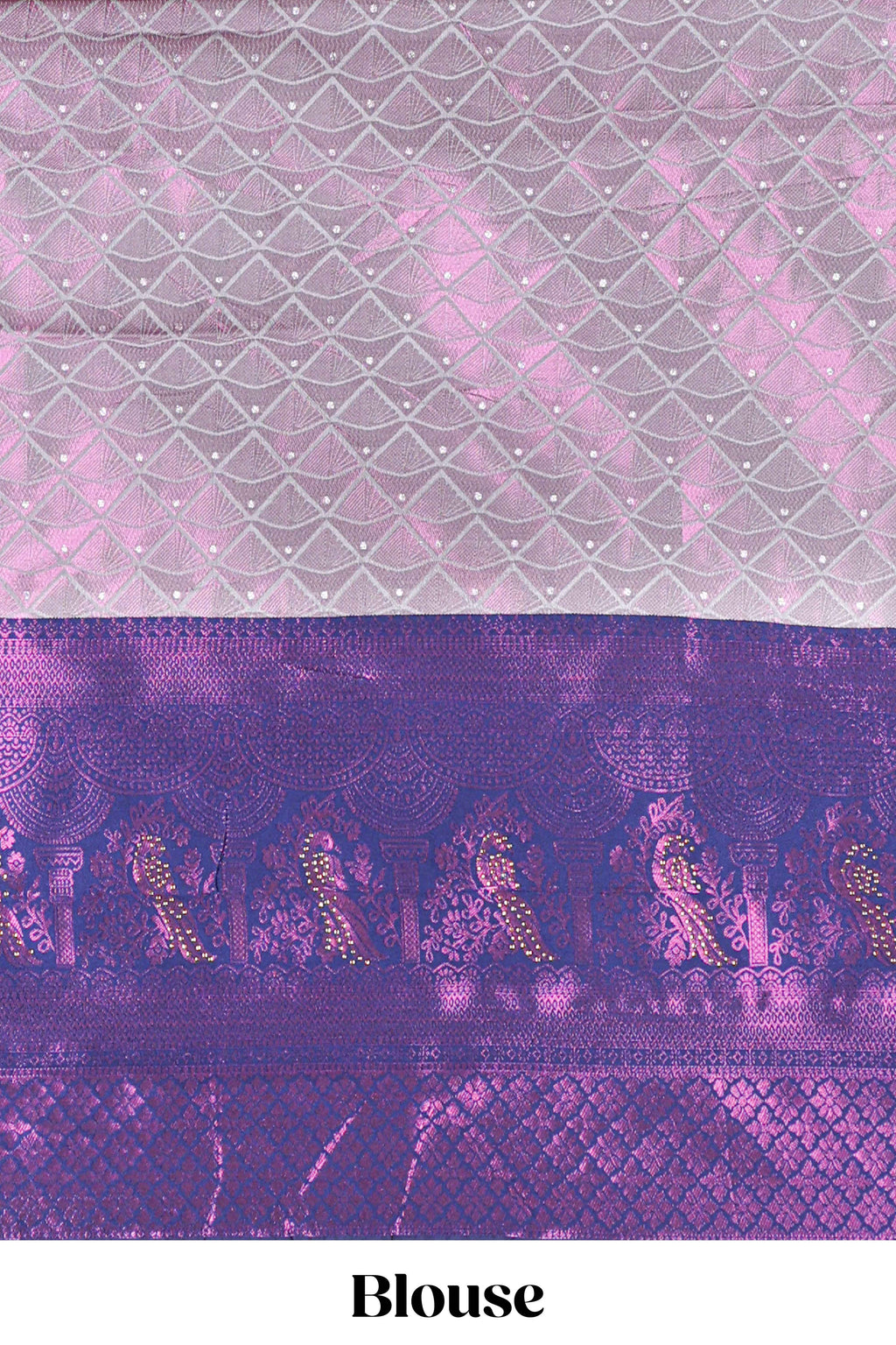 Rich royal purple tissue lehenga featuring intricate thread weaving details with a beautiful contrast border Paired with a brocade  shawl