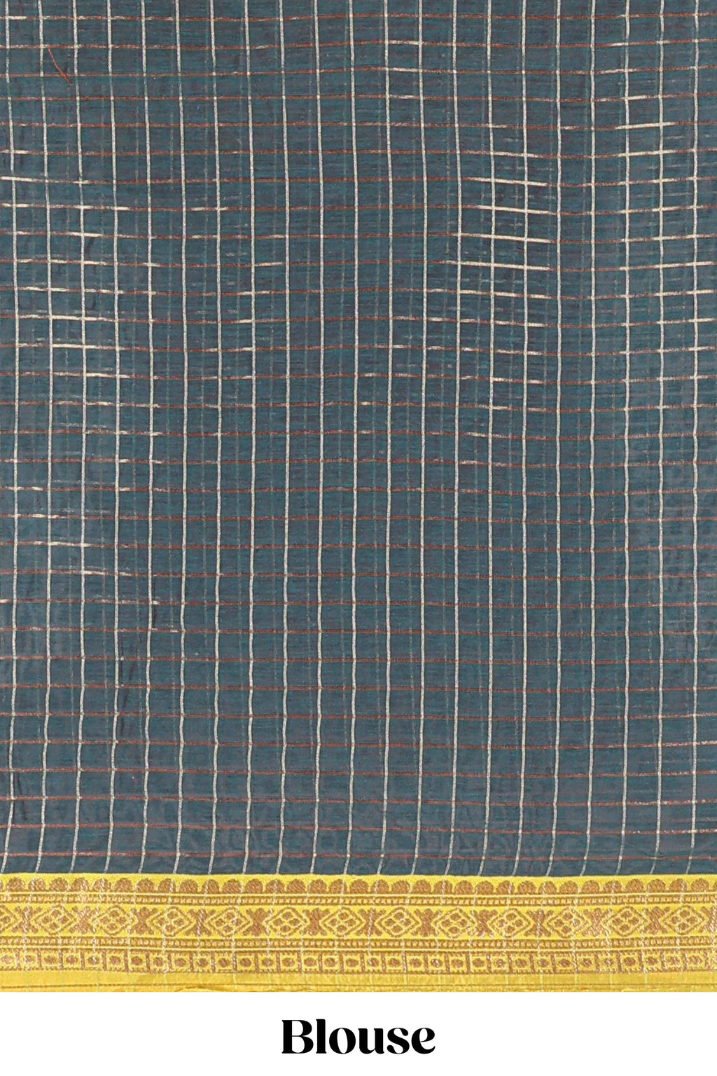 Turmeric Yellow and Green Chettinad Art Cotton Half Saree with Gold Zari Checks Traditional Border and Elegant Woven Detailing Shawl with a Waist Belt