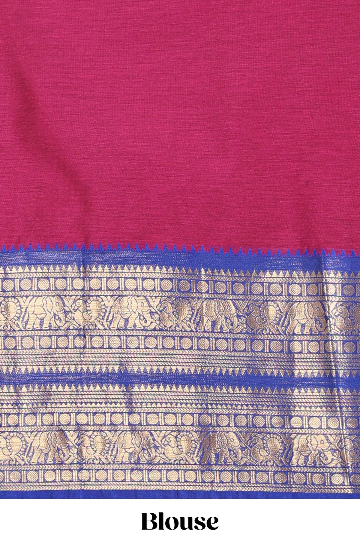 Magenta Cotton Half Saree with Gold Zari Border Traditional Embroidery and Elegant  Detailing