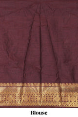 Orange shade plain lehanga featuring contrasting zari border and blouse paired with brown shawl