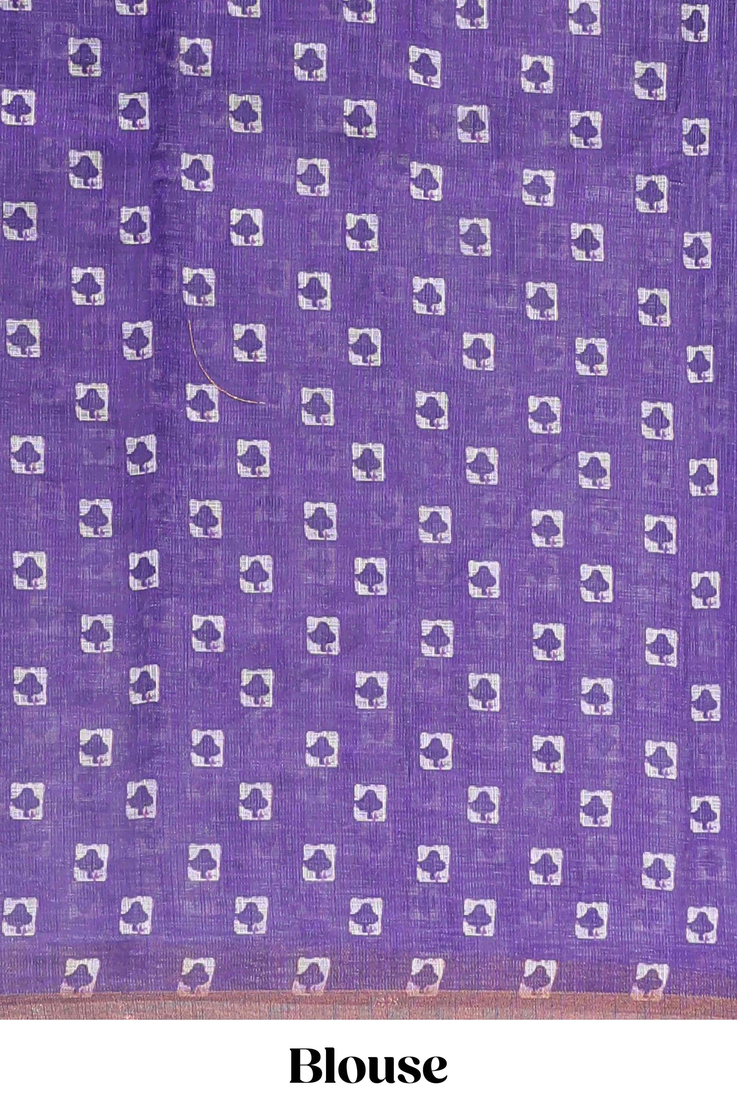 Lavender striped shibori print linen cotton saree with self zari border and printed pallu