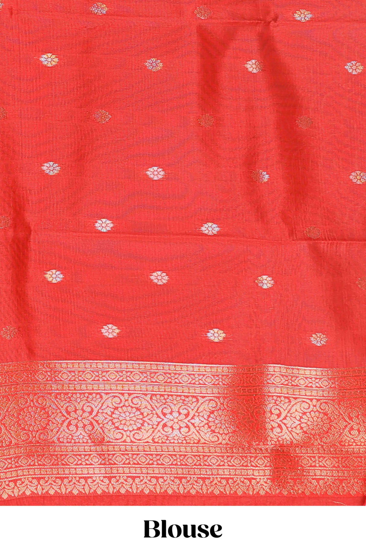 Black checked floral motifs litchi silk saree with contrast zari border and zari butta blouse