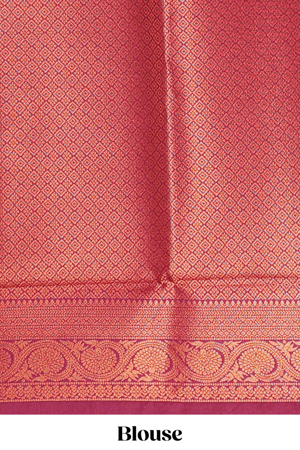 Lavender floral design zari motifs litchi silk saree with contrast zari border and blouse