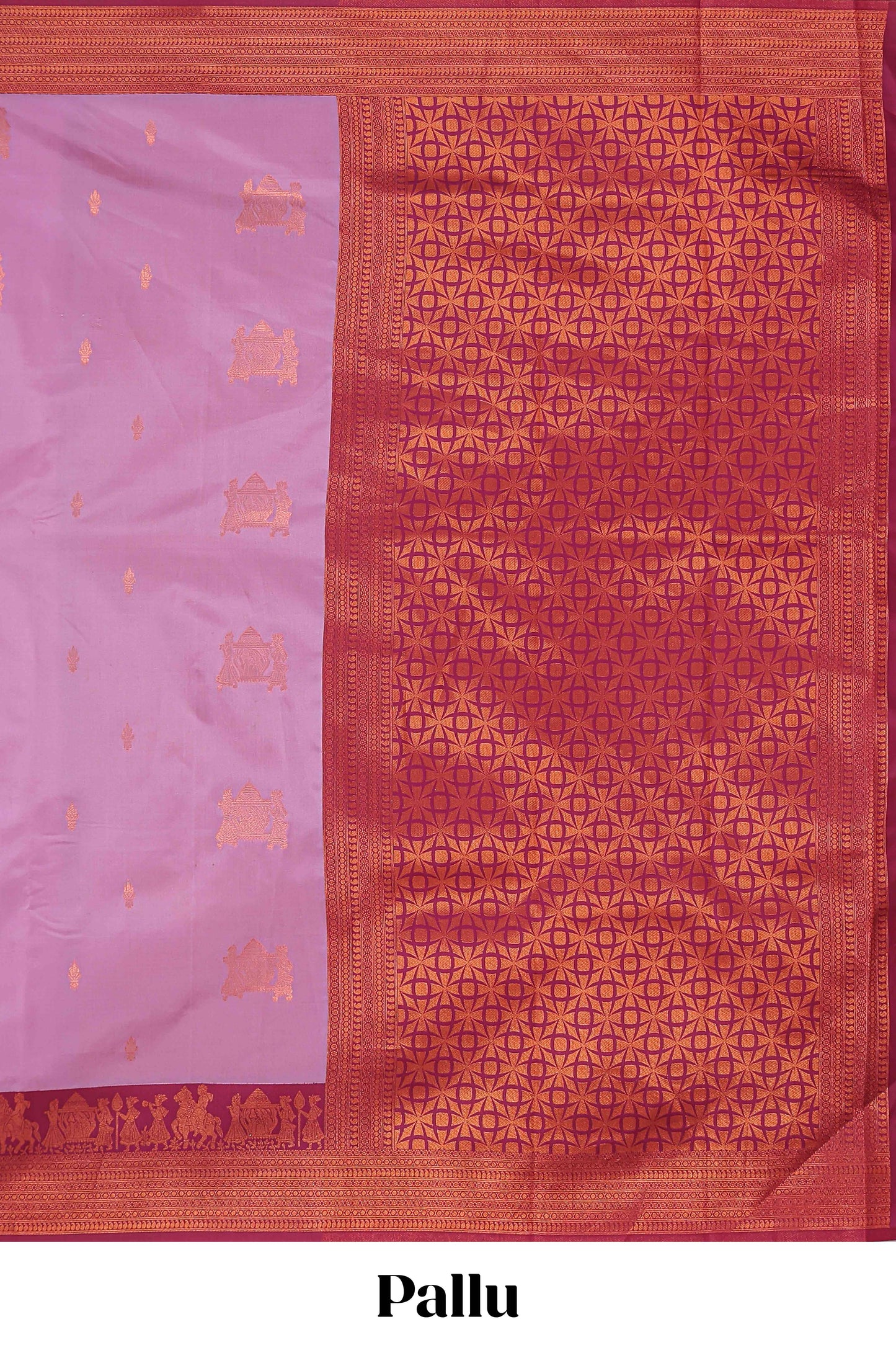 Neon pallakku design zari buttas litchi silk saree with contrast zari border and blouse