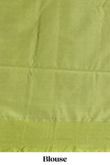 Purple zari motifs design litchi silk saree with contrast zari design border and plain blouse