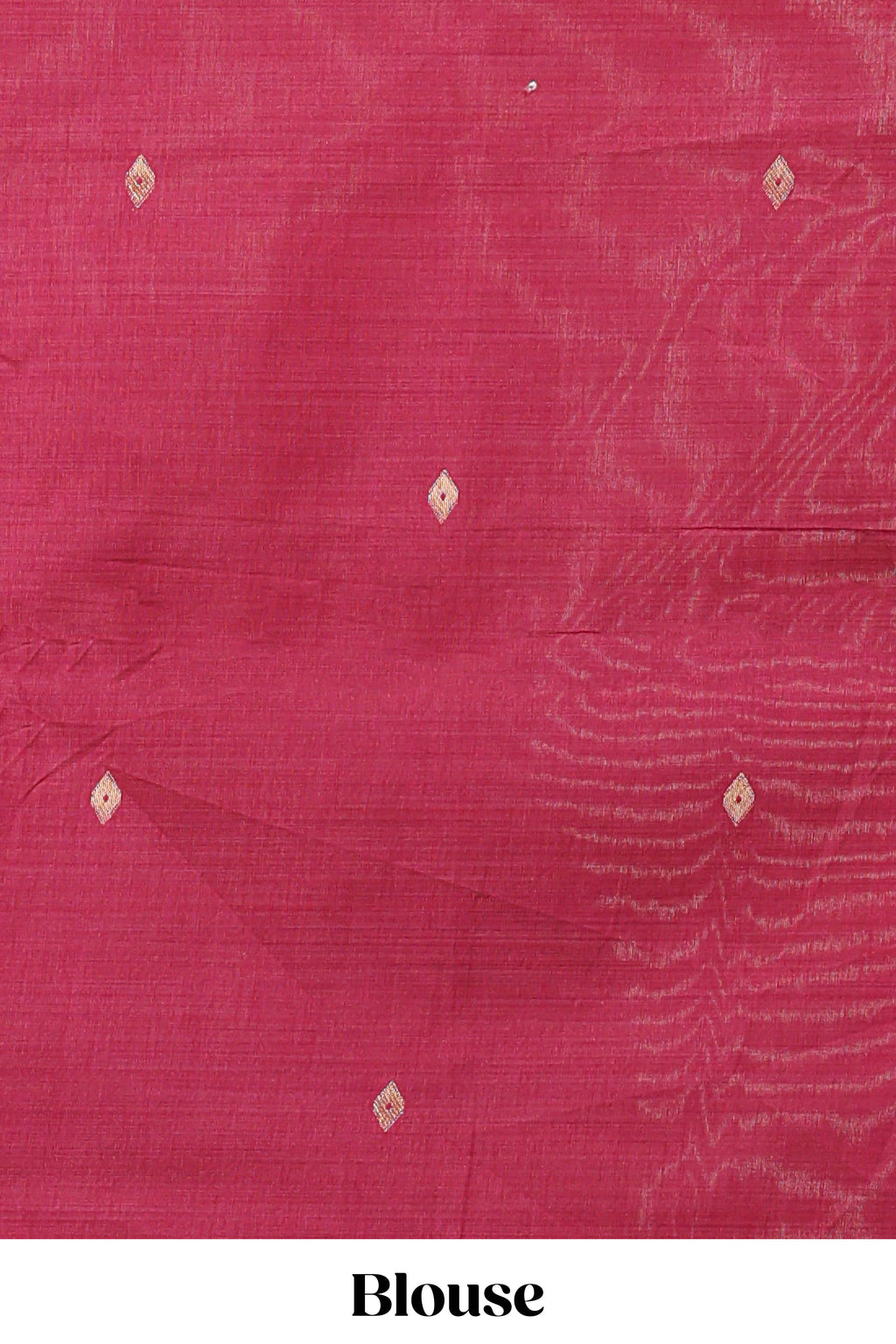 Dusty Pink Munga Cotton Saree With Floral Thread Motifs, Thread-Woven Floral Jaal Border, Zari Pallu And Contrast Small Butta Blouse