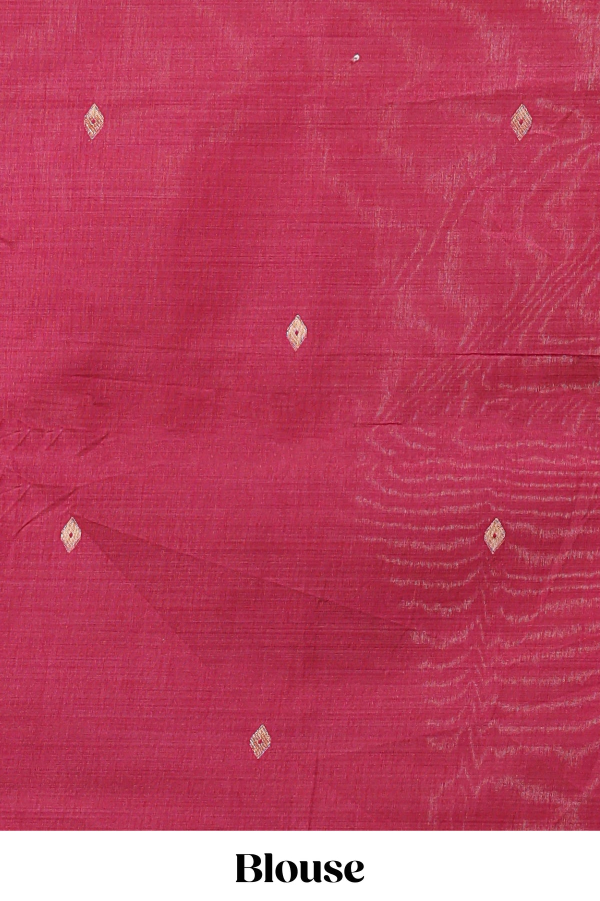 Dusty Pink Munga Cotton Saree With Floral Thread Motifs, Thread-Woven Floral Jaal Border, Zari Pallu And Contrast Small Butta Blouse
