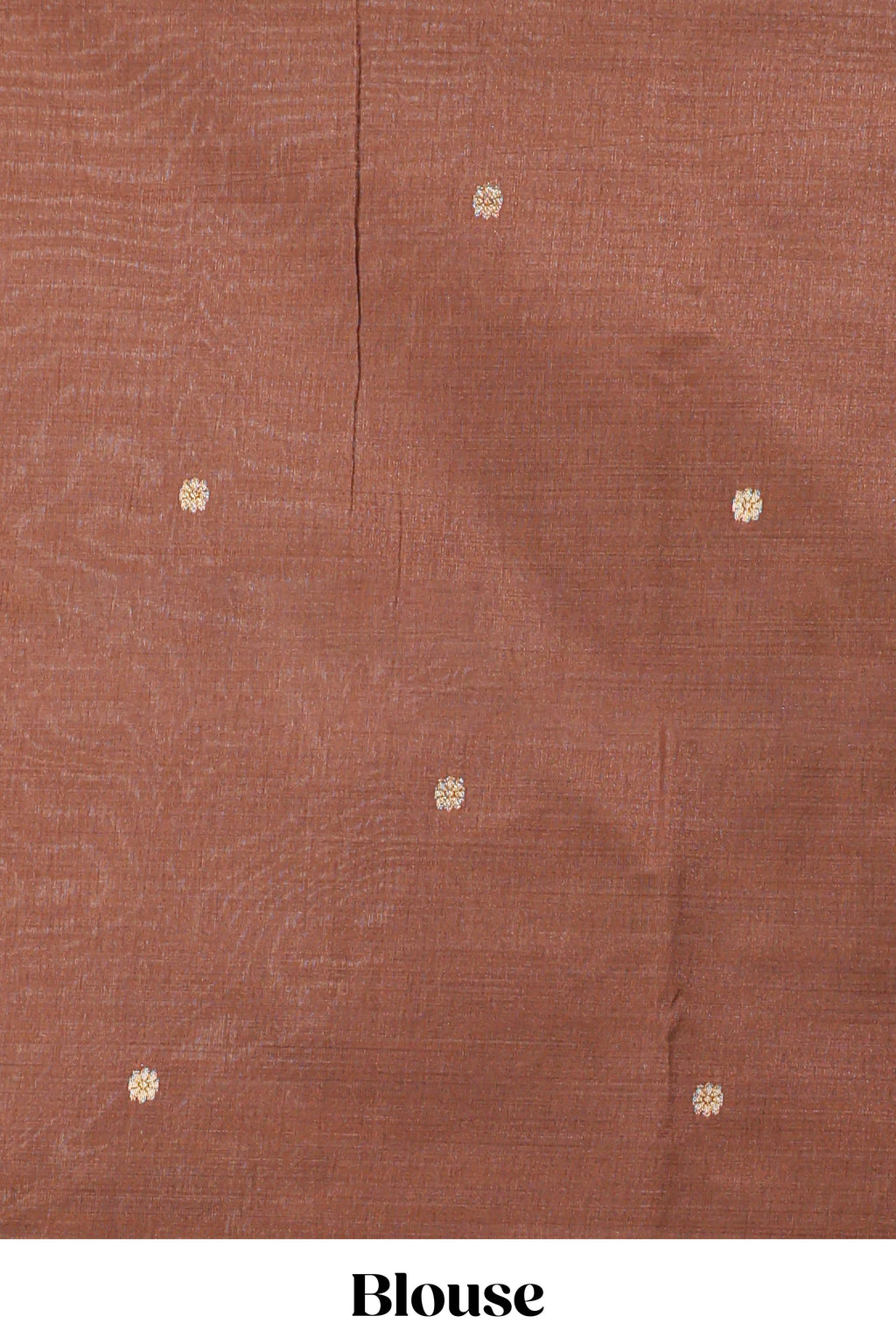Beige munga cotton floral thread buttas thread weaving border with floral jaal thread zari pallu and contrast small butta blouse