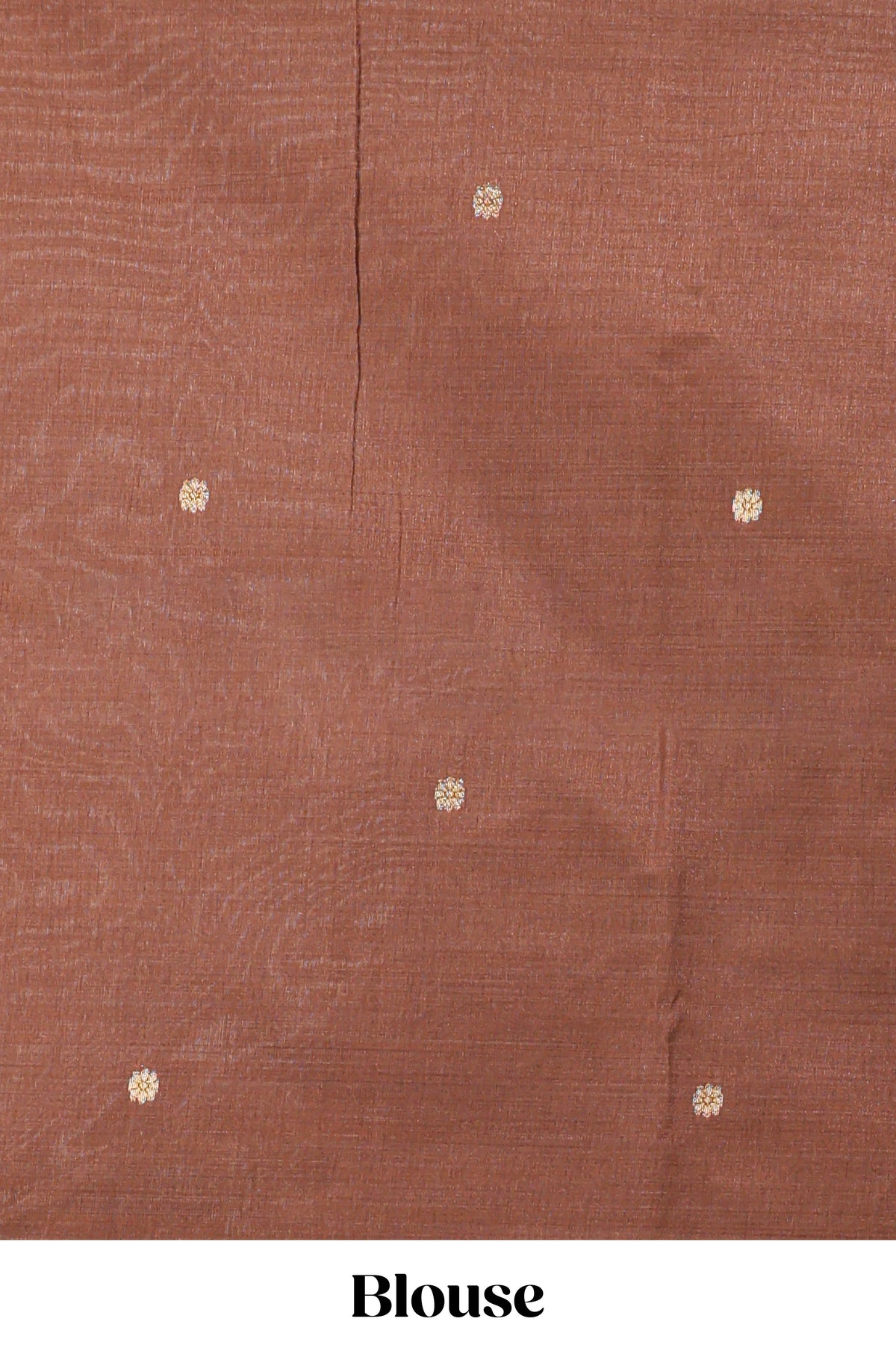 Beige munga cotton floral thread buttas thread weaving border with floral jaal thread zari pallu and contrast small butta blouse