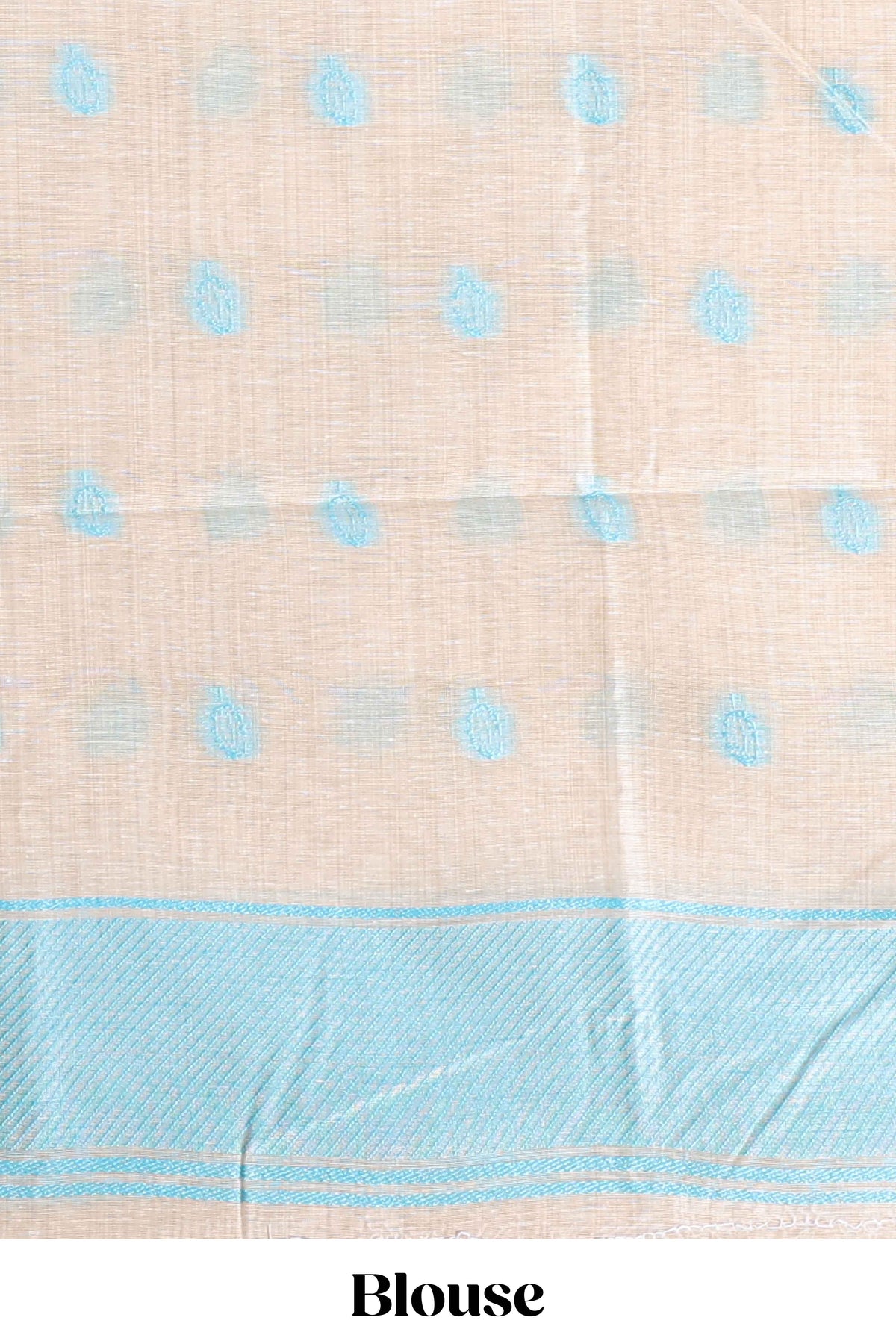 Powder blue floral print  munga cotton saree  with matching floral print pallu along with tassles