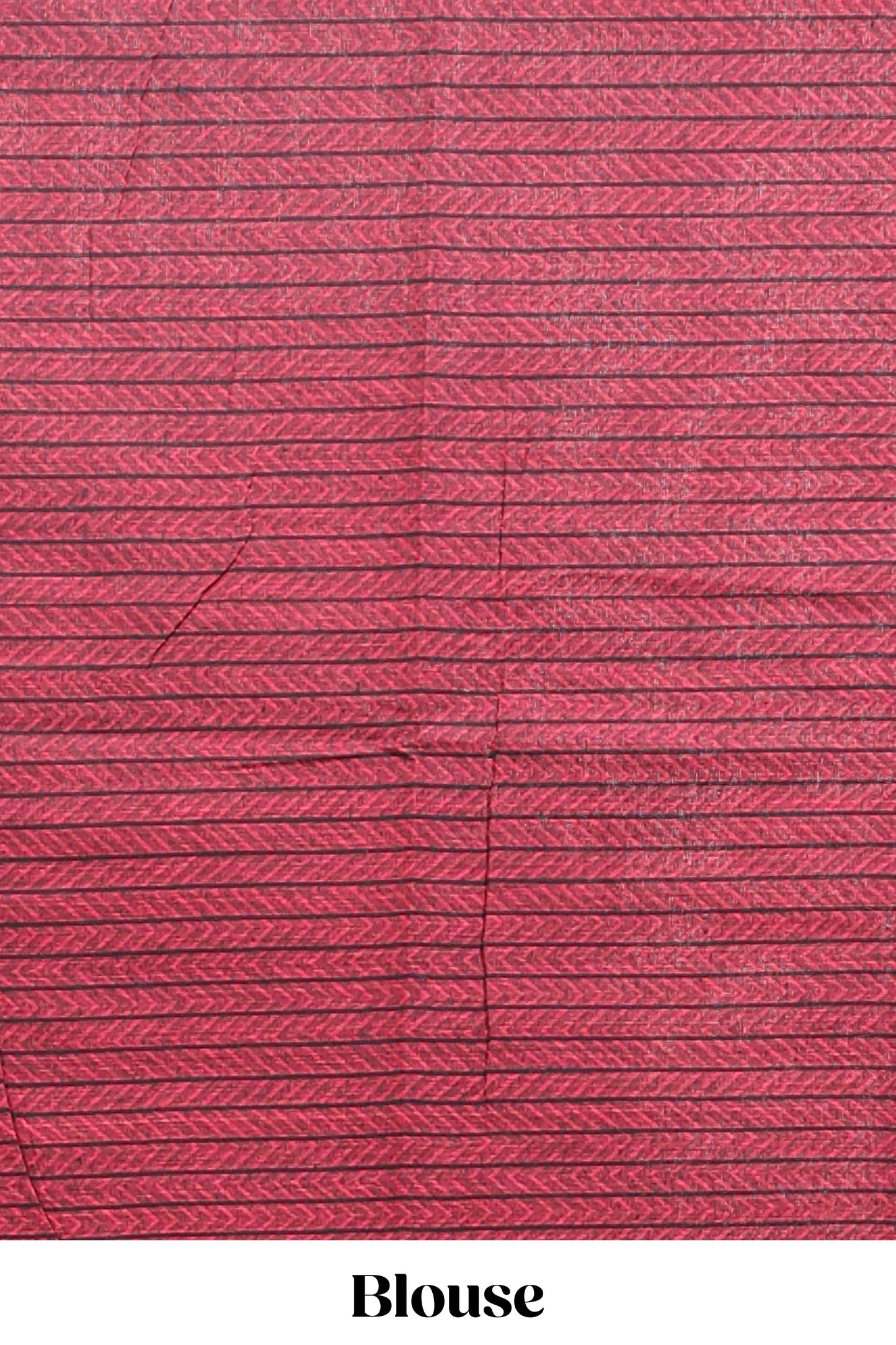 Green striped mangalagiri cotton saree with contrast border and striped pallu with blouse