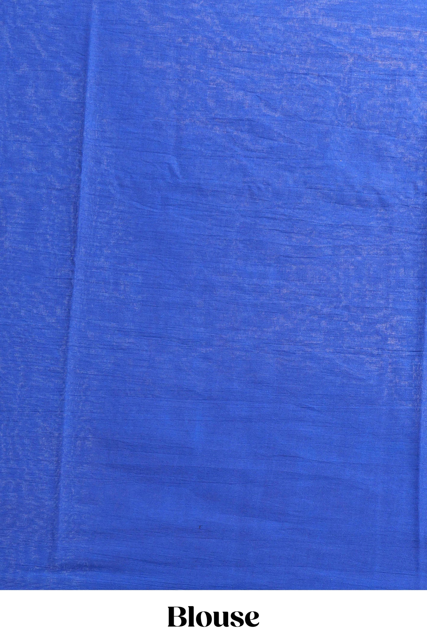 Borderless blue floral design mul mul cotton saree with matching blouse