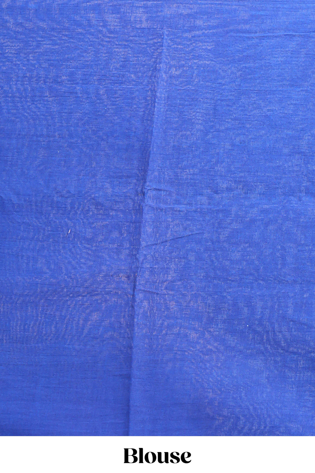 Borderless blue geometric design mul mul cotton saree with matching blouse