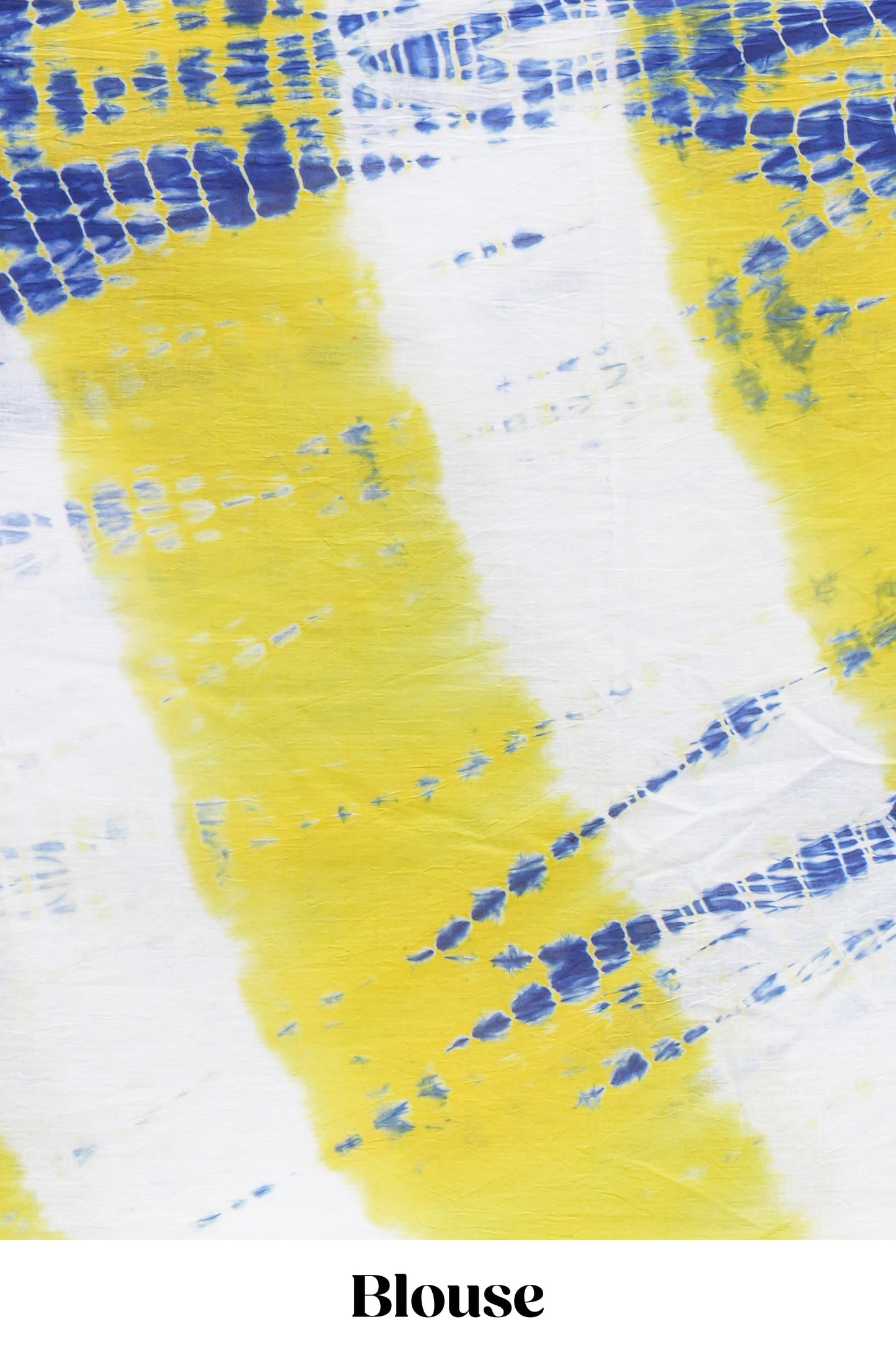 Multi color shibori design mul mul cotton saree with self pallu