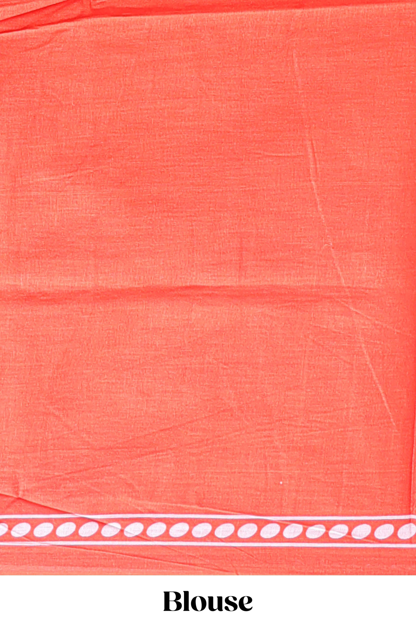 Red floral motifs design mul mul cotton saree with self border and contrast blouse