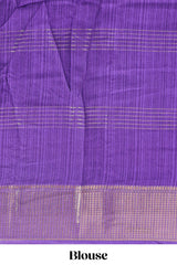 Pink & white zari striped floral design marsh mellow saree withcontrast zari border and blouse
