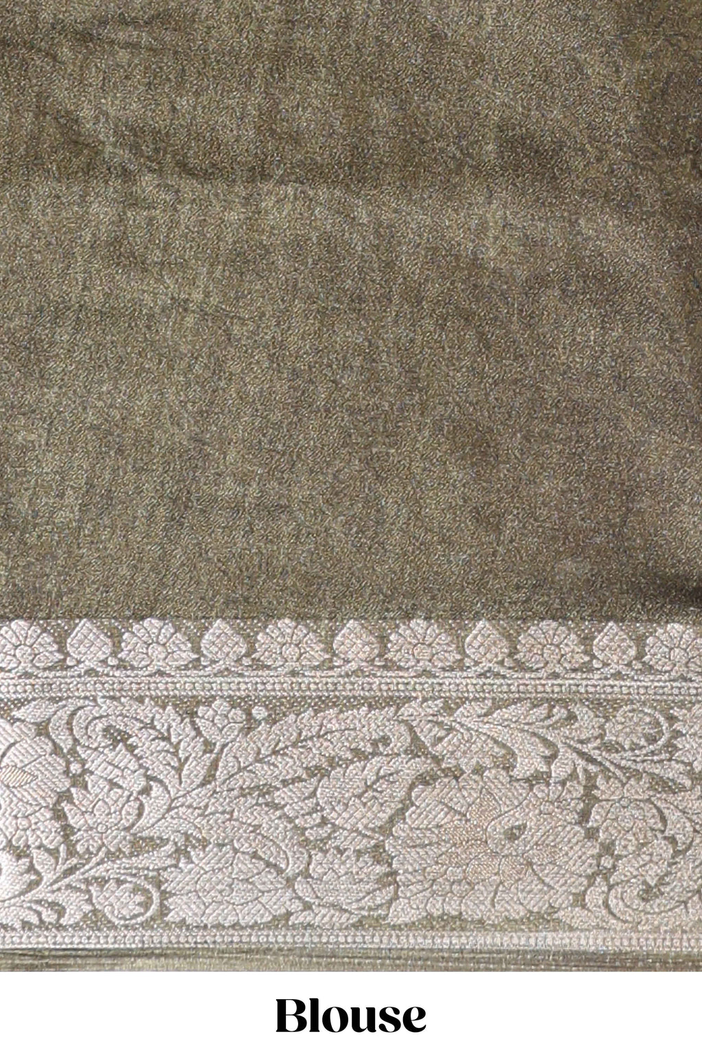 Pink butterfly & floral design marsh mellow saree with contrast zari border and contrast blouse