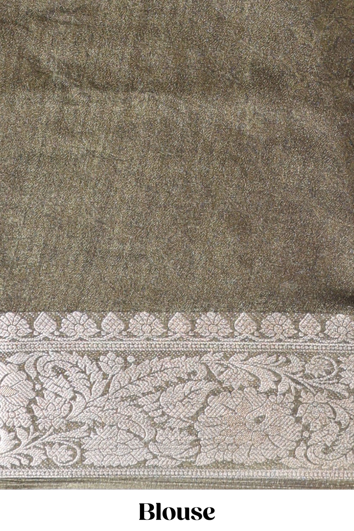 Pink butterfly & floral design marsh mellow saree with contrast zari border and contrast blouse