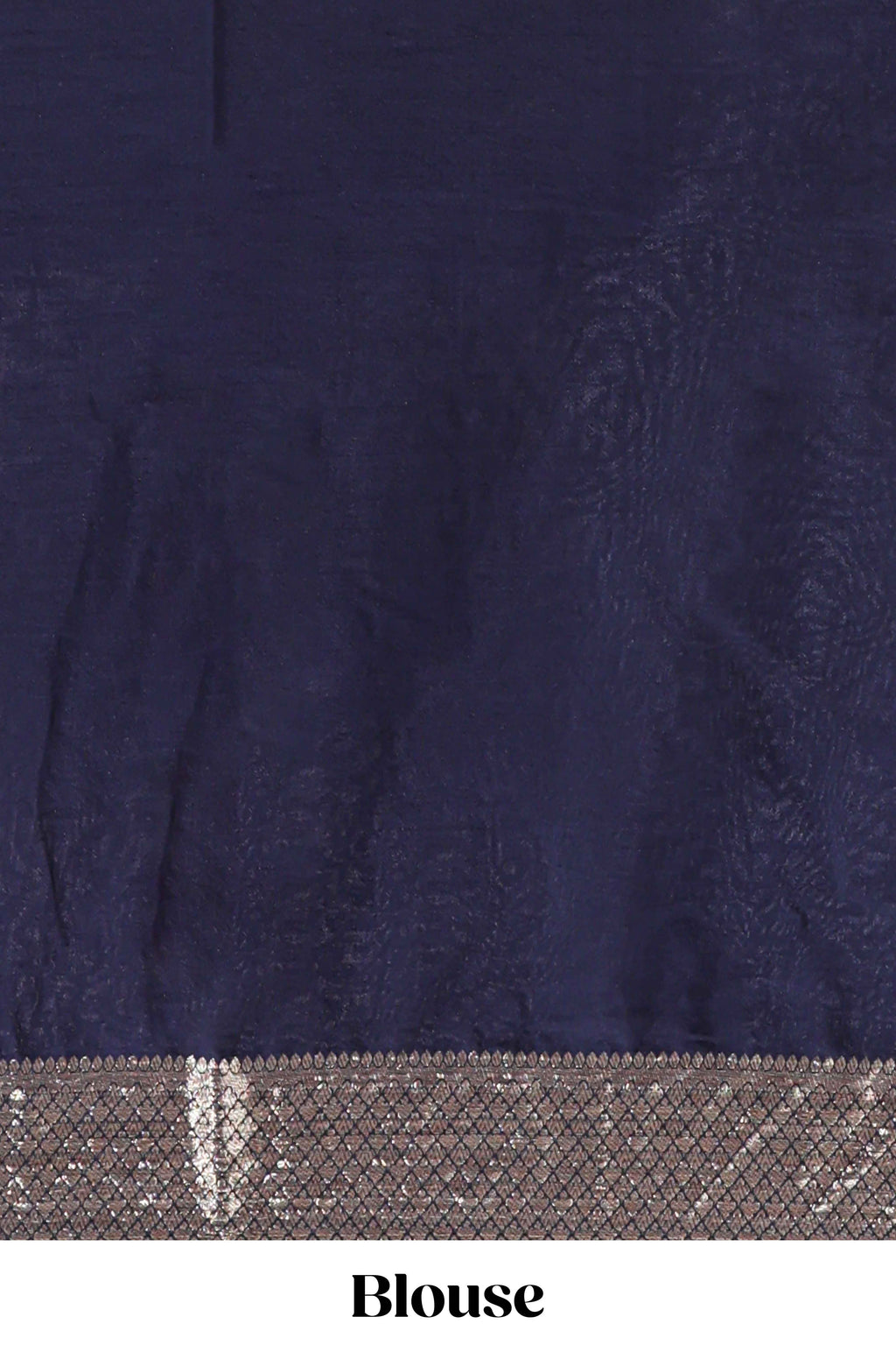 Lavender zari design mushru silk saree with contrast striped zari border and blouse