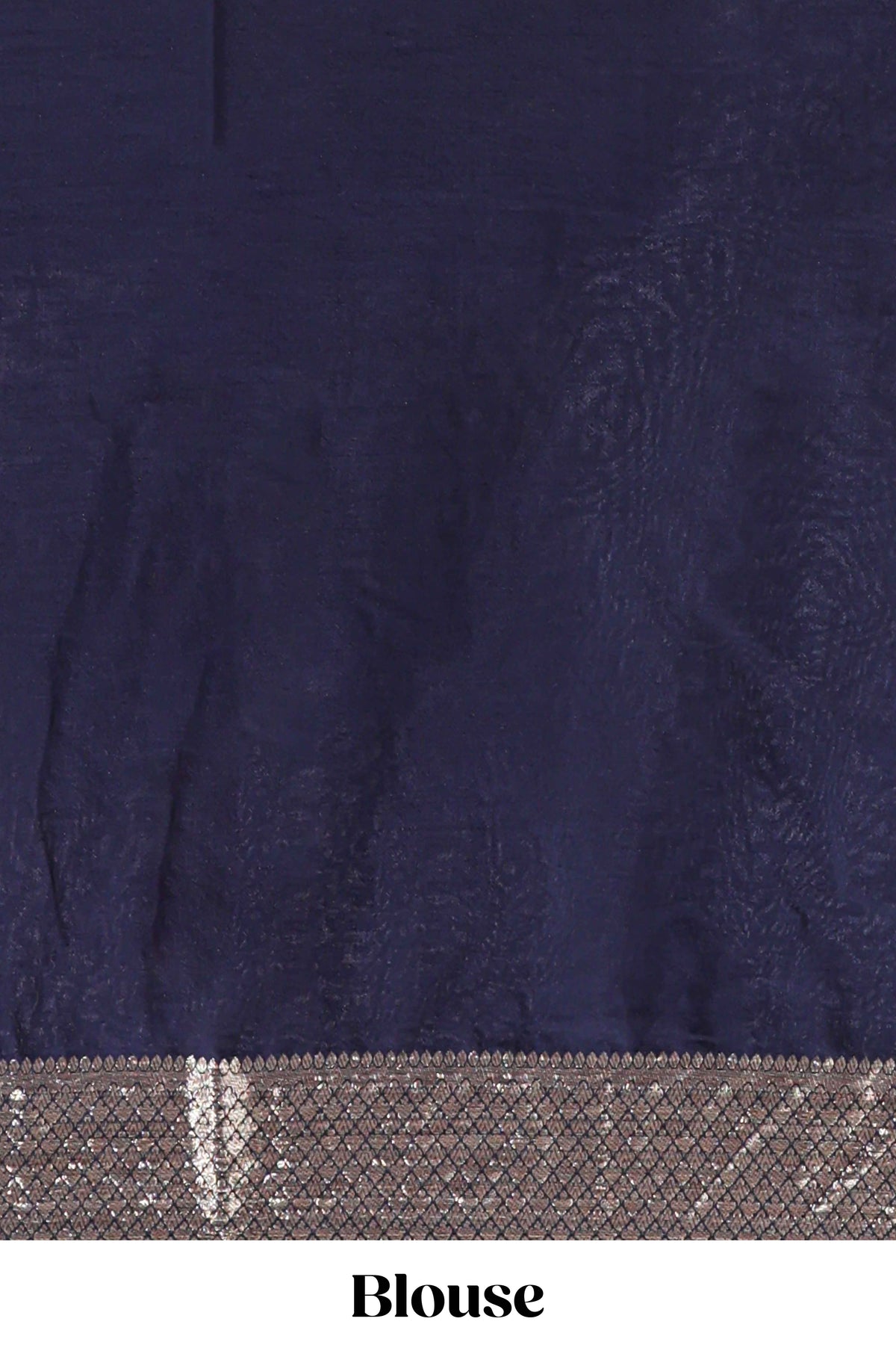 Lavender zari design mushru silk saree with contrast striped zari border and blouse