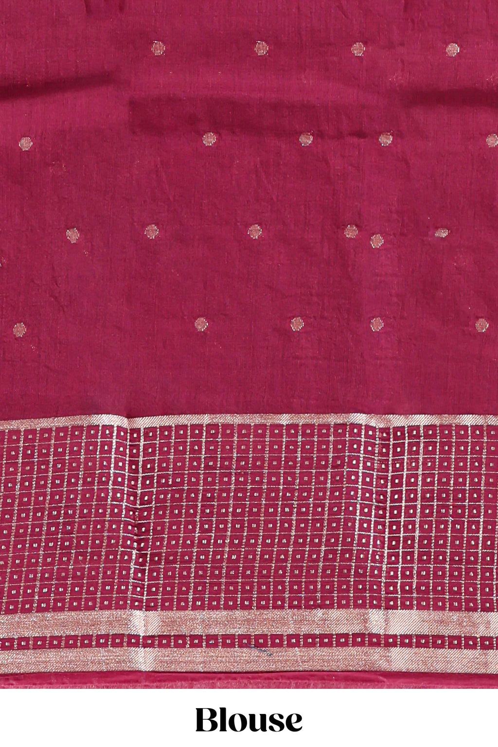 Steel blue zari motifs design mushru silk saree with salf zari border and contrast blouse