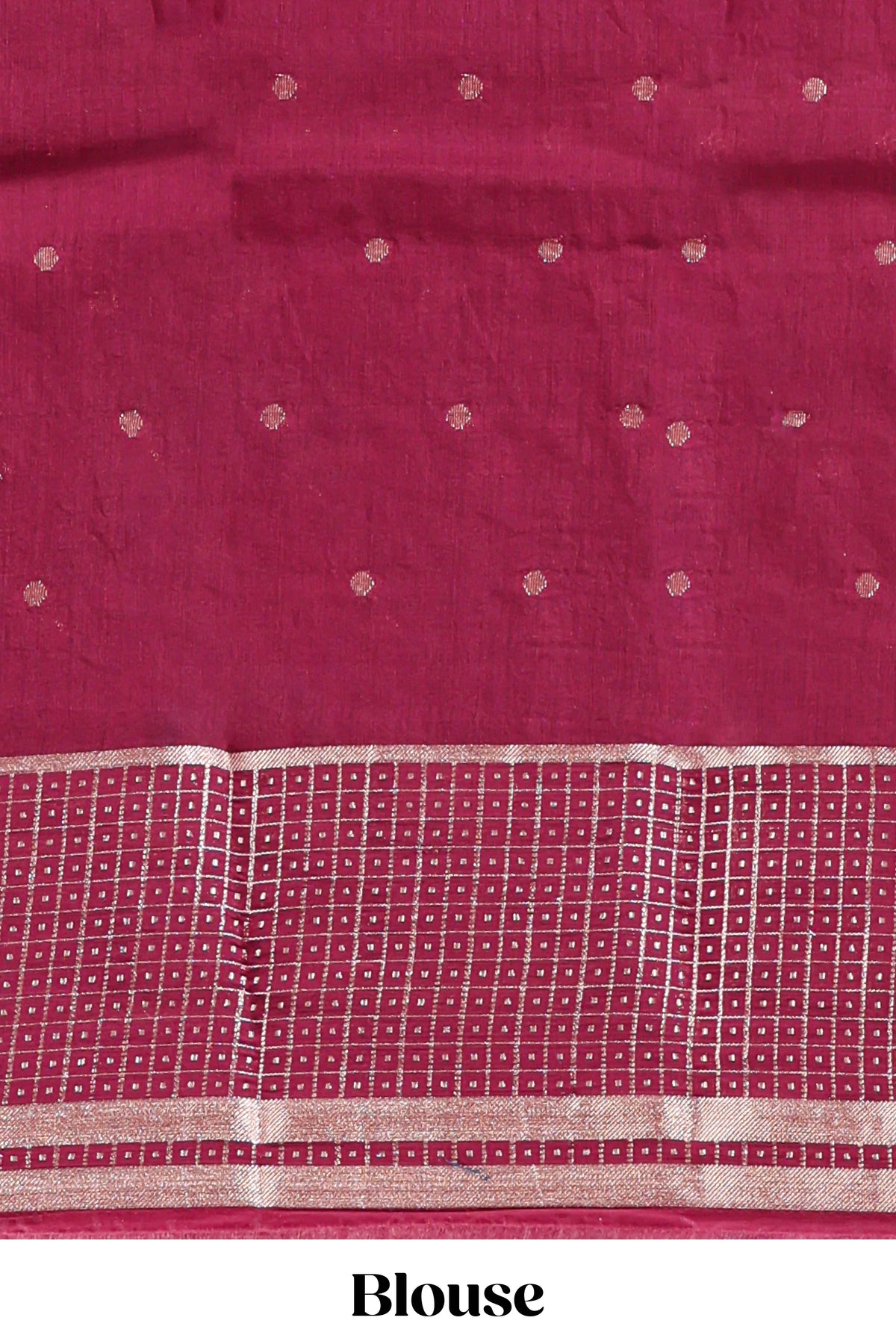 Steel blue zari motifs design mushru silk saree with salf zari border and contrast blouse