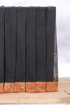 Black plain narayanapet cotton saree with contrast zari border and matching blouse