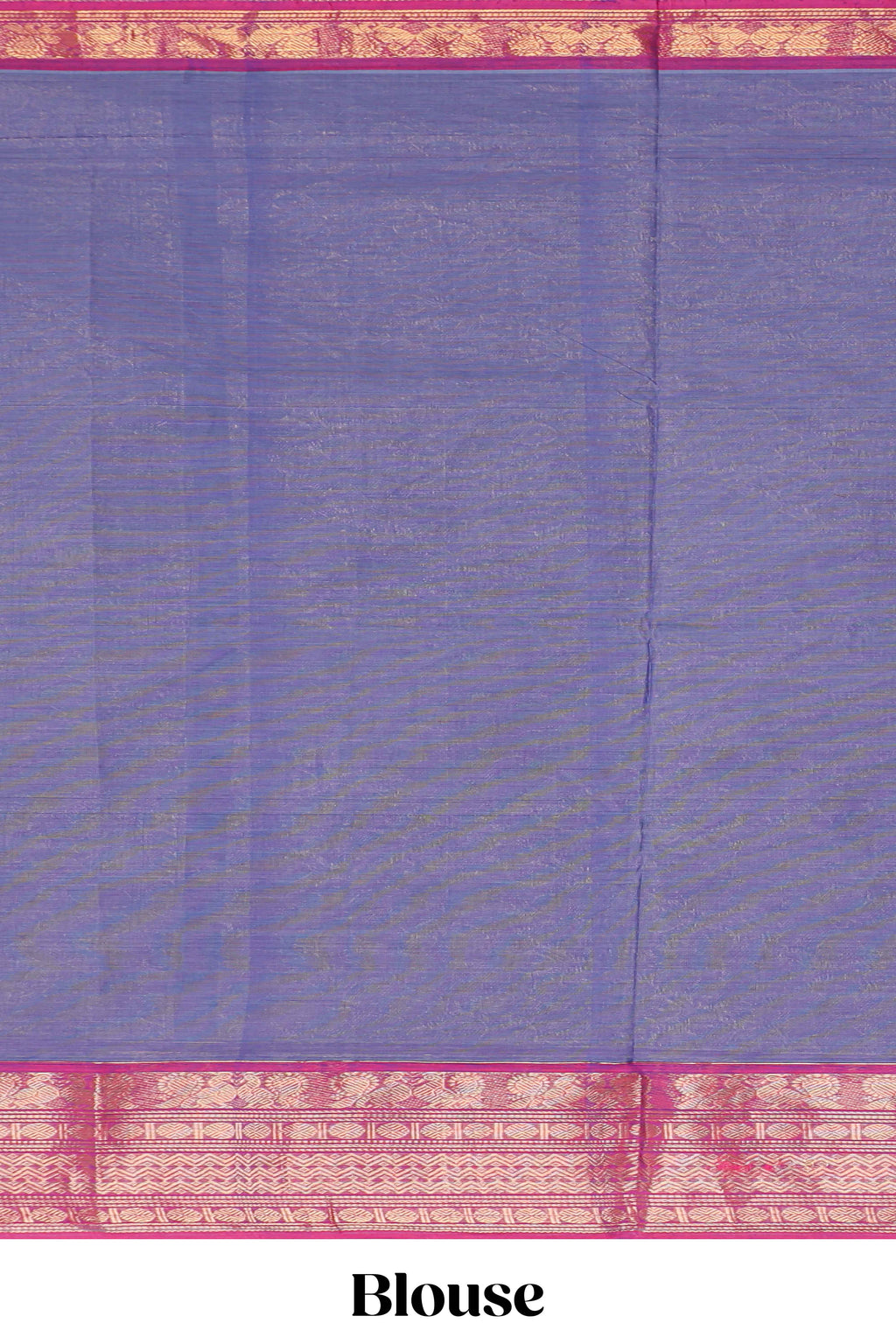 Lavender Butta designed narayanapet cotton saree with contrast zari border and matching blouse