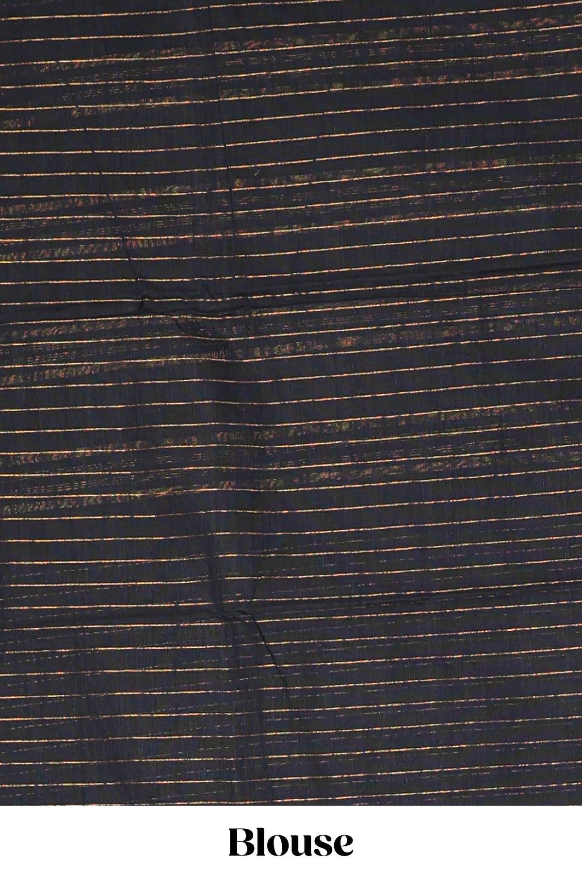 Borderless black striped narayanapet cotton saree with matching blouse