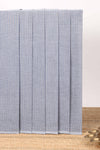 Borderless grey striped narayanapet cotton saree with matching blouse