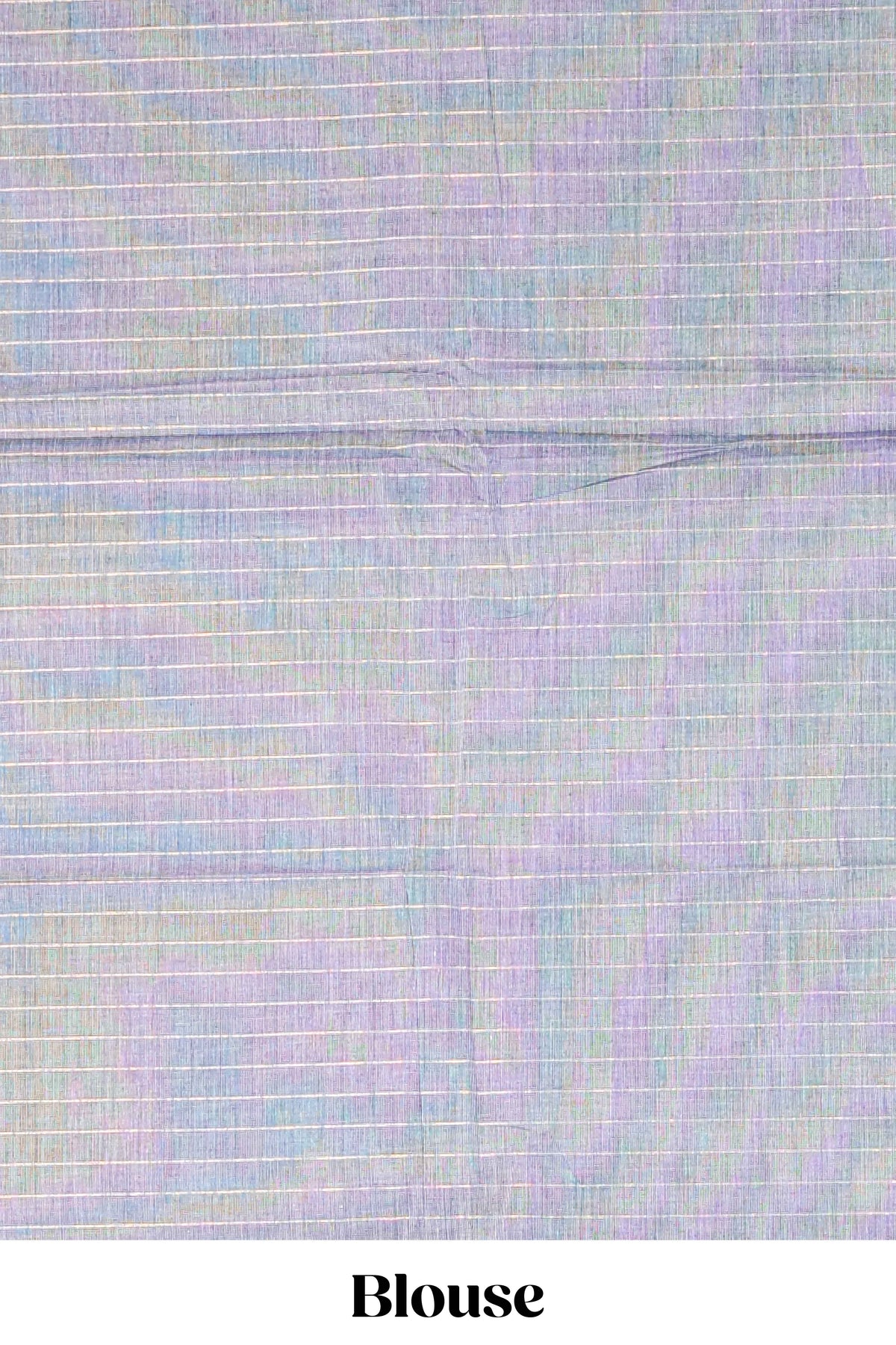 Borderless grey striped narayanapet cotton saree with matching blouse