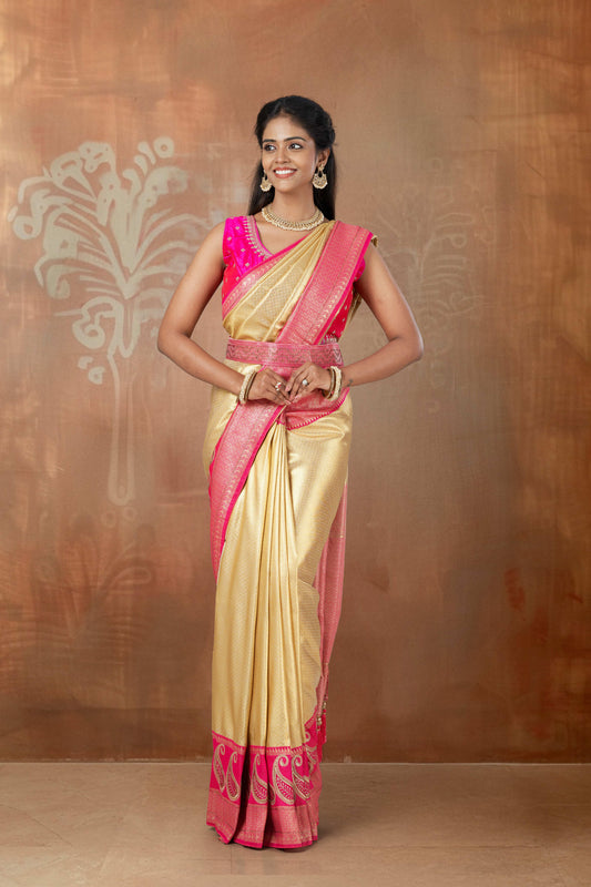 Pink Art Silk