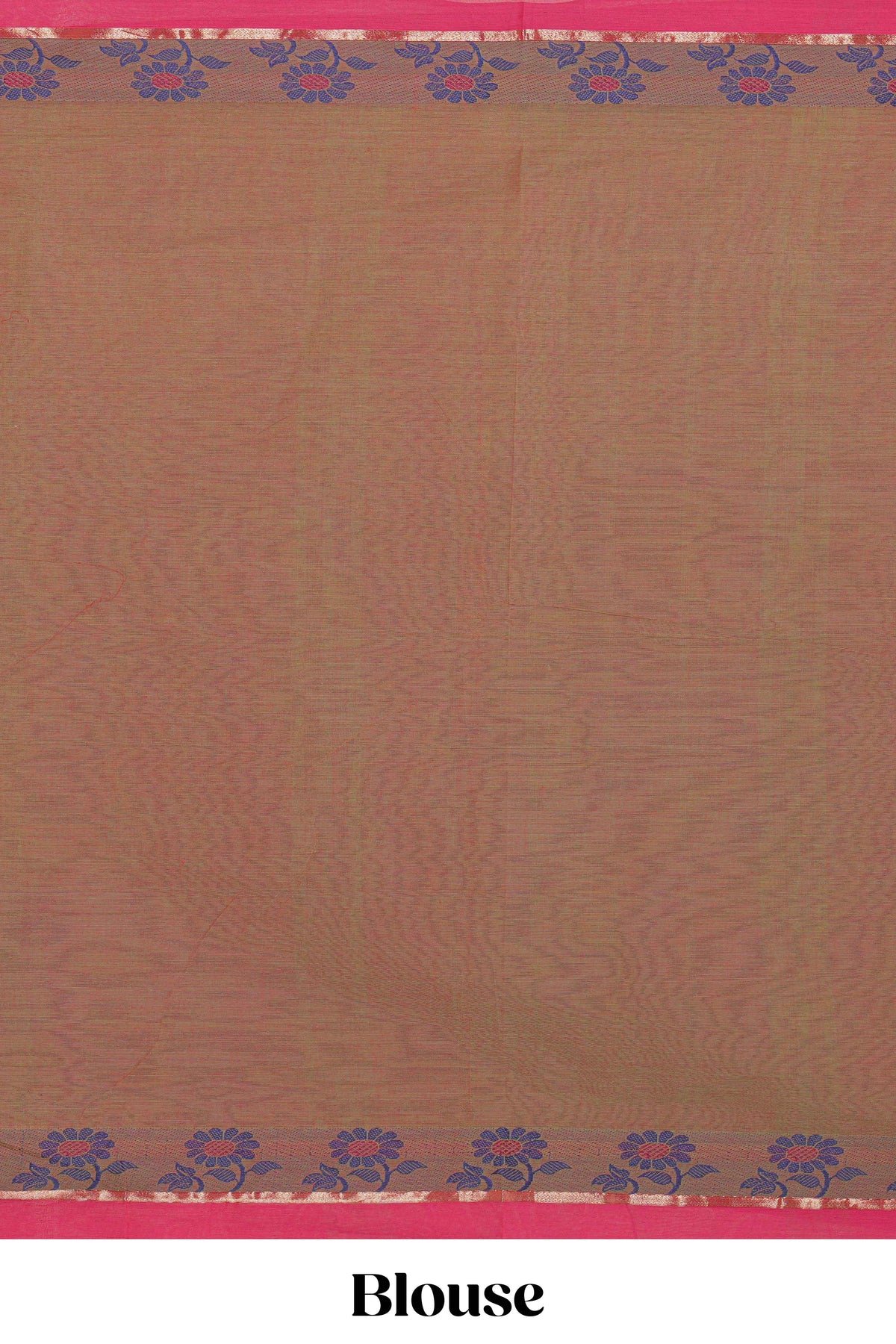 Traditional rust colour Madisar Style Nine Yard Saree with Plain body and traditional thread motifs border and self pallu along with blouse piece