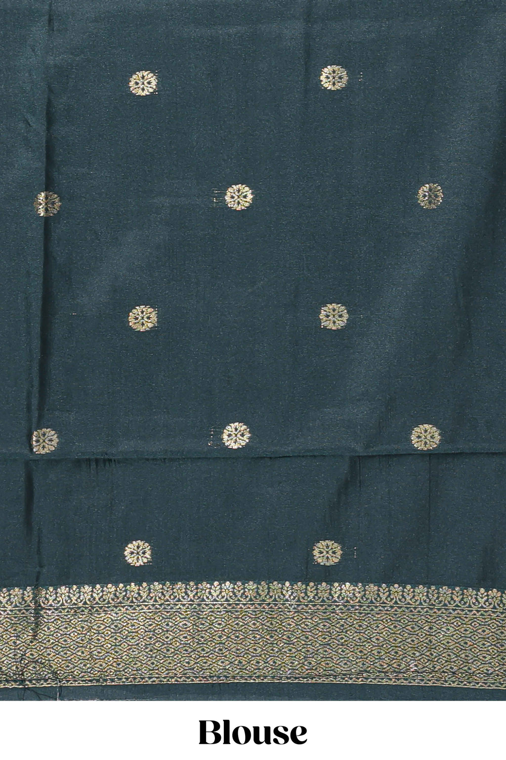 Maroon zari motifs design banarasi silk saree with contrast zari border and buttas blouse