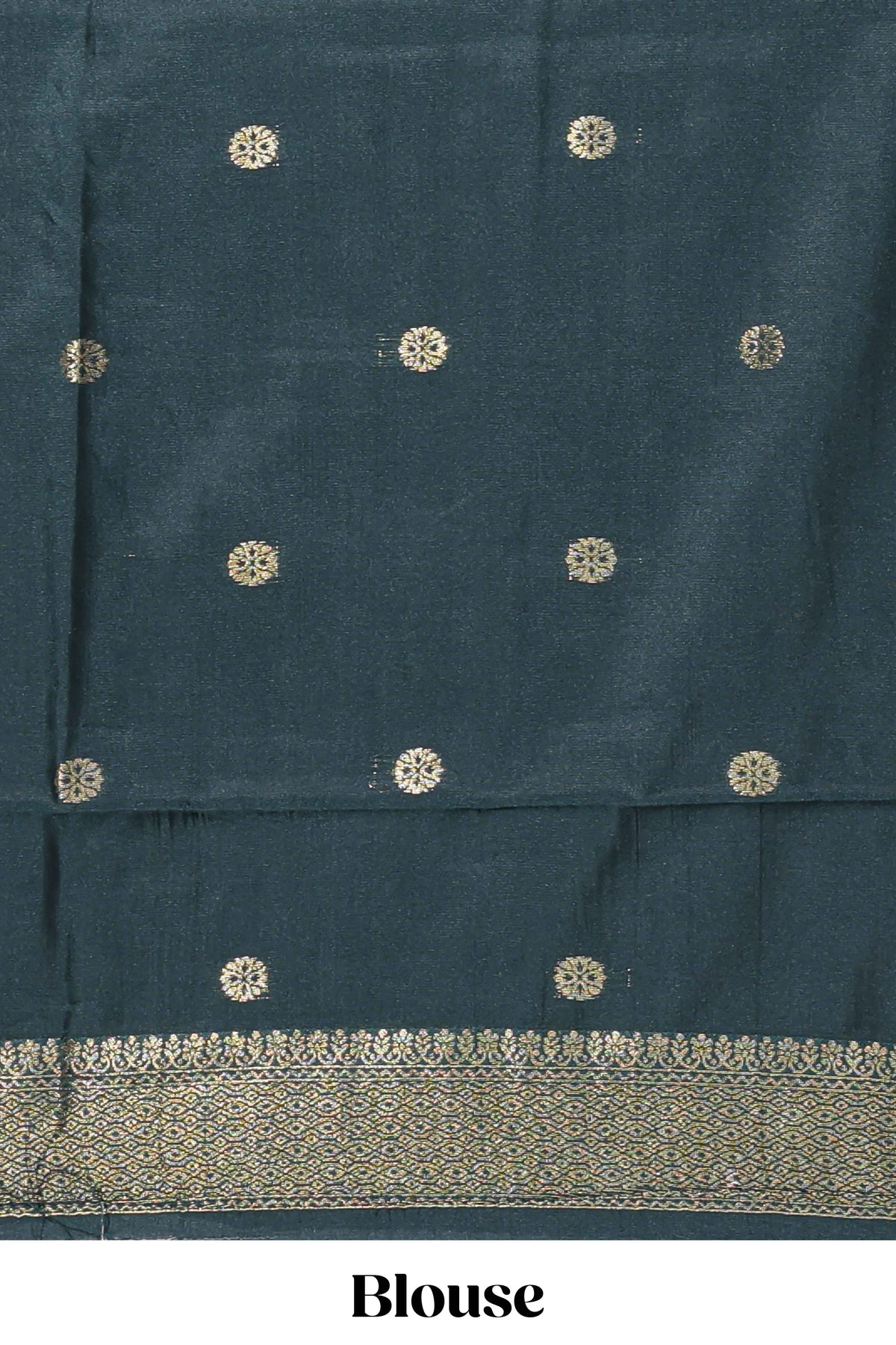 Maroon zari motifs design banarasi silk saree with contrast zari border and buttas blouse