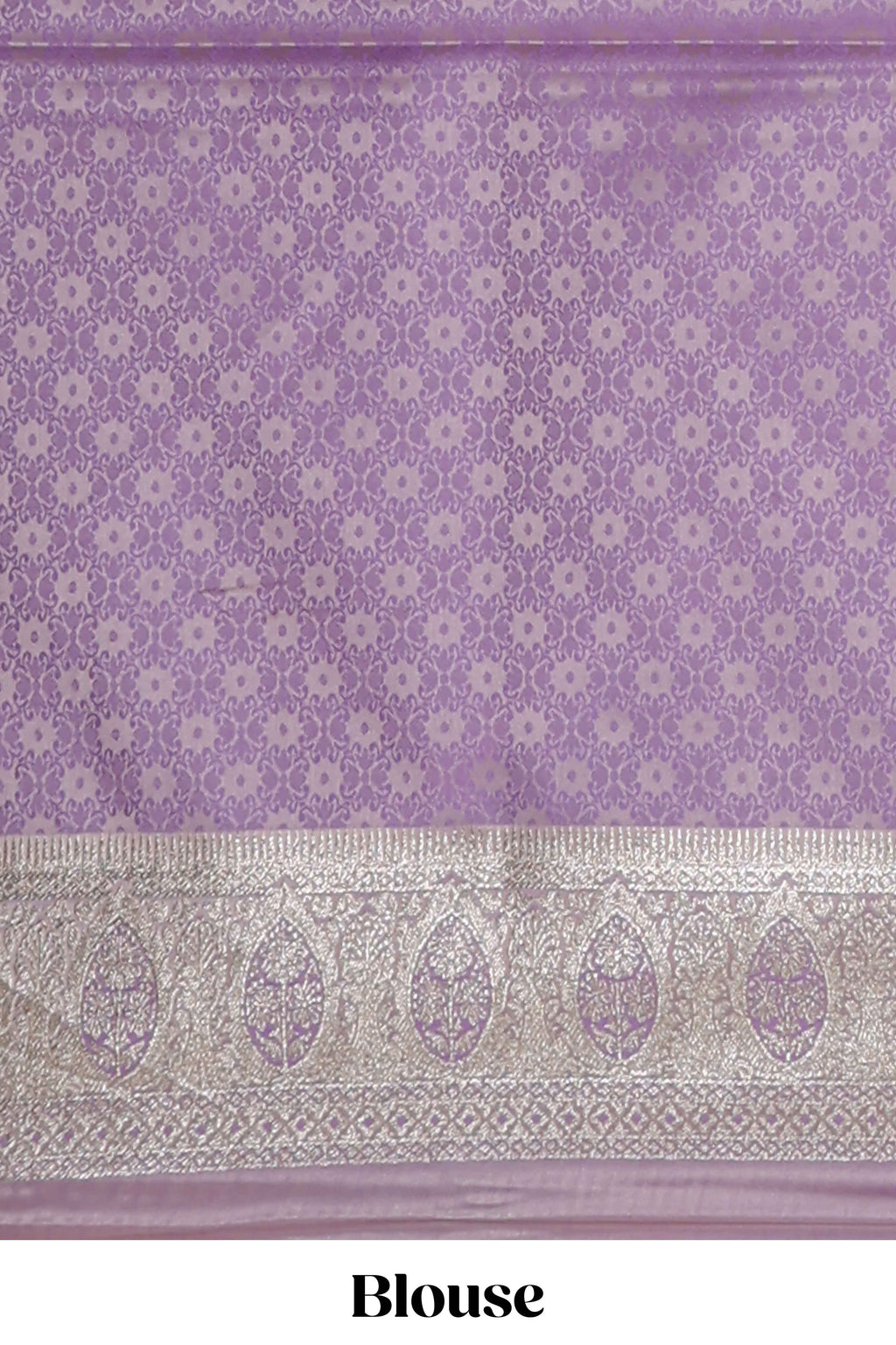 Multicolor striped banarasi silk saree with self zari border and  matching blouse