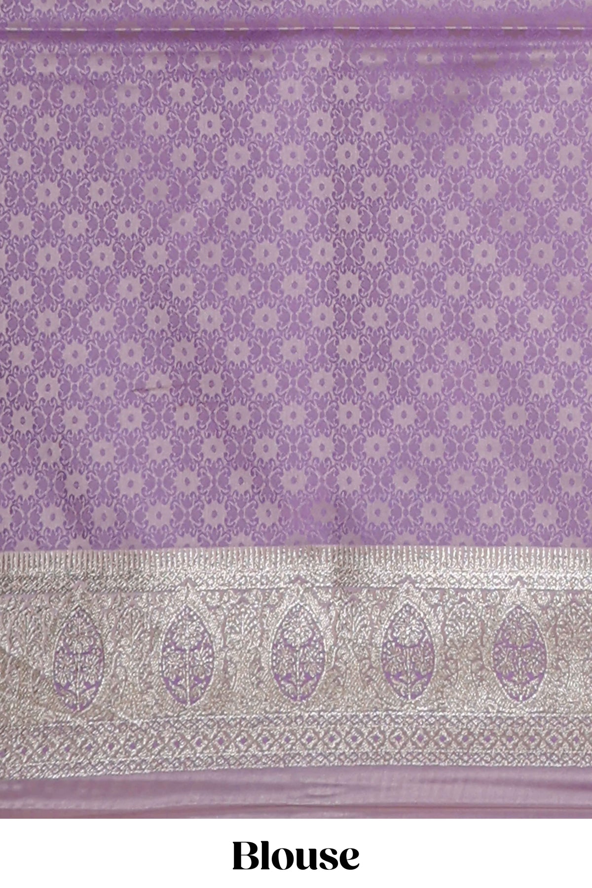 Multicolor striped banarasi silk saree with self zari border and  matching blouse