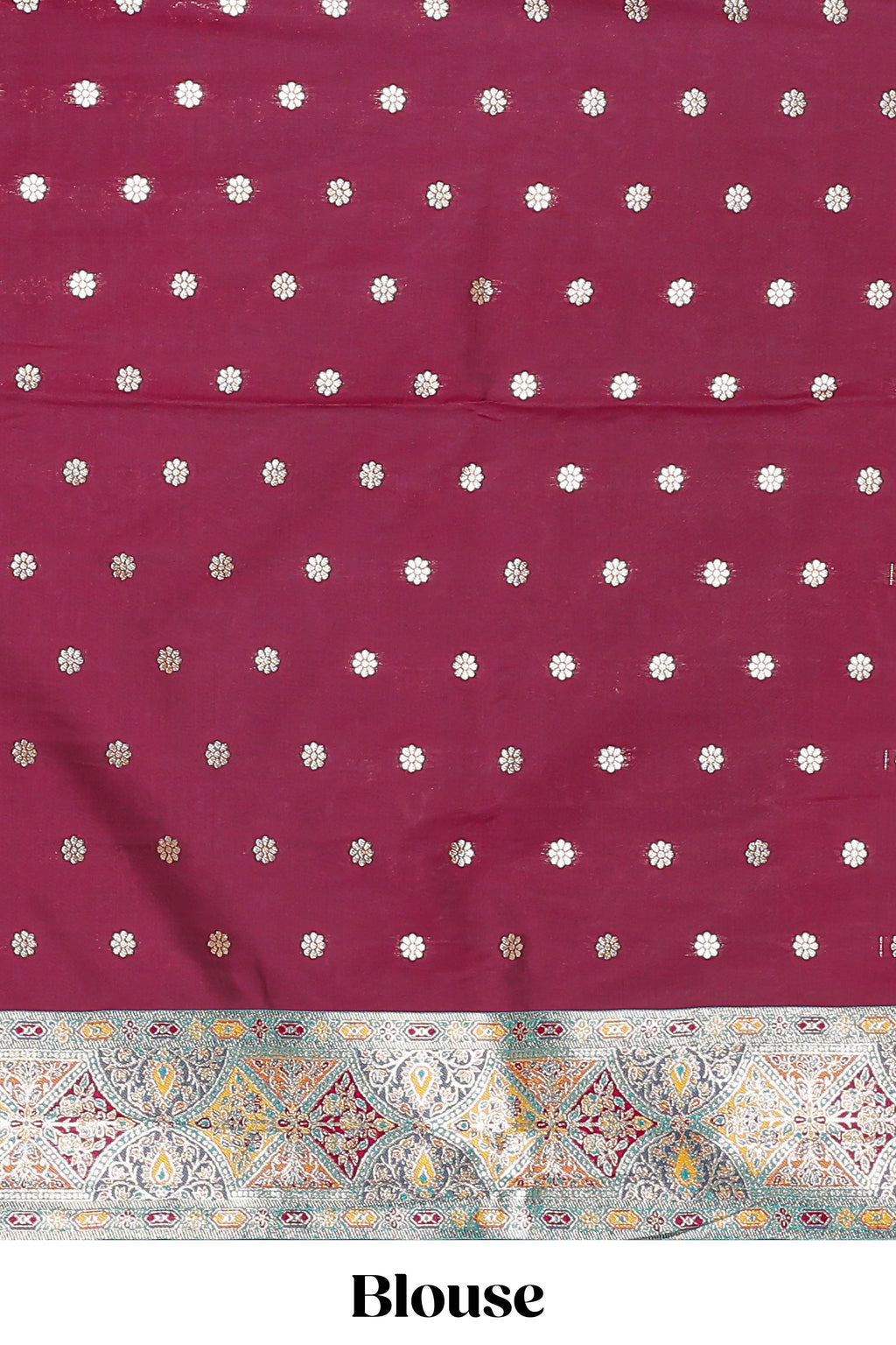 Mauve multicolor striped banarasi silk saree with intricate contrast zari border and blouse