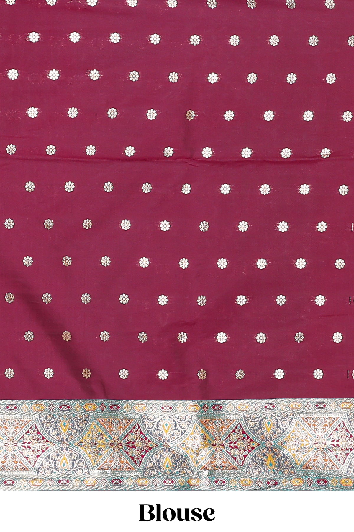 Mauve multicolor striped banarasi silk saree with intricate contrast zari border and blouse