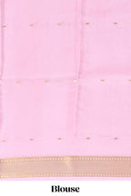 Green zari motifs design pure mysore silk saree with contrast border and zari motifs blouse