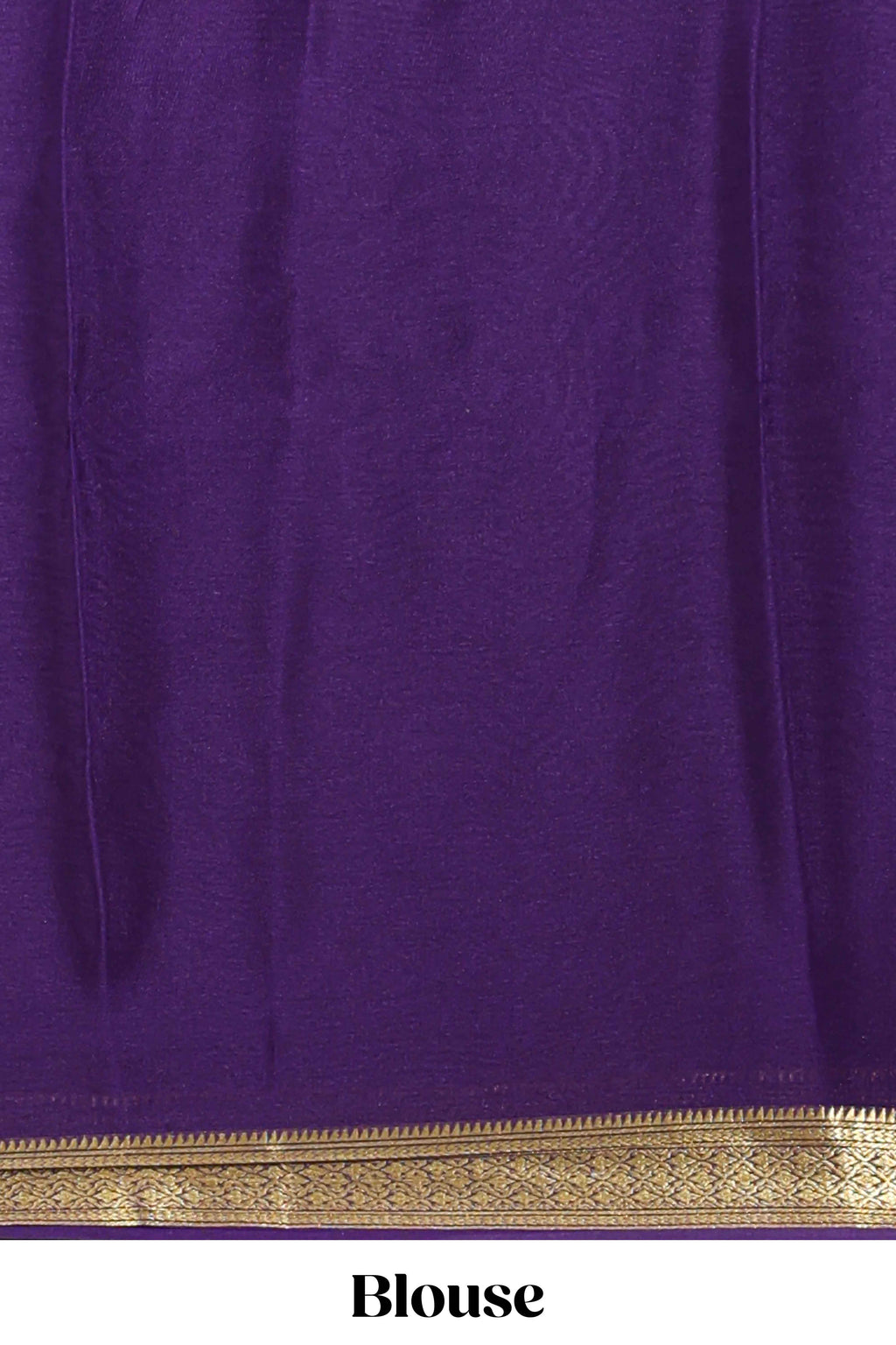 Orange plain pure mysore silk saree with contrast border and blouse