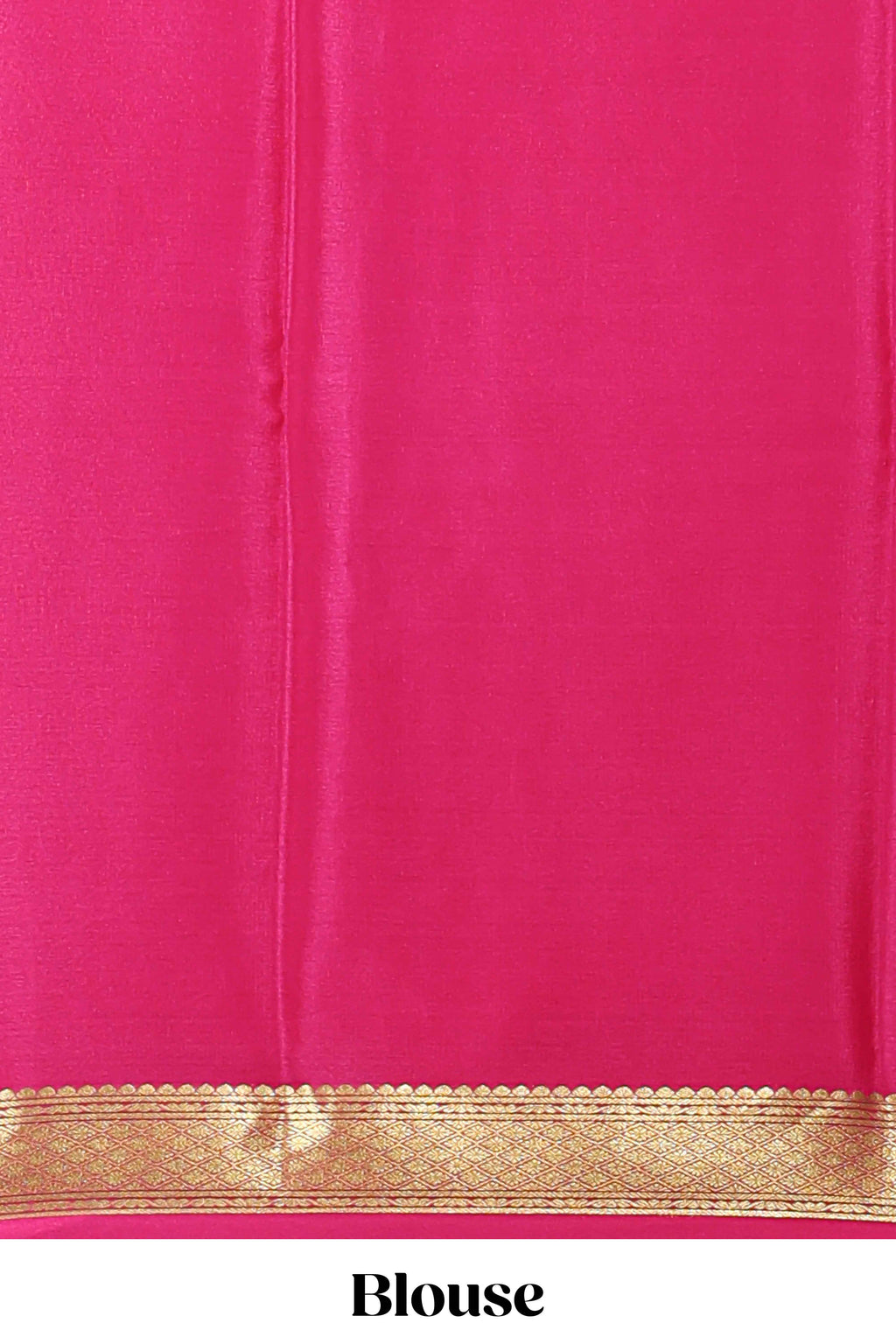 Yellow plain pure mysore silk saree with contrast border and blouse