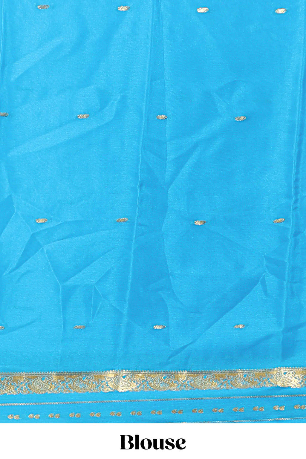 Pink zari butta designed  pure mysore silk saree with contrast border and blouse