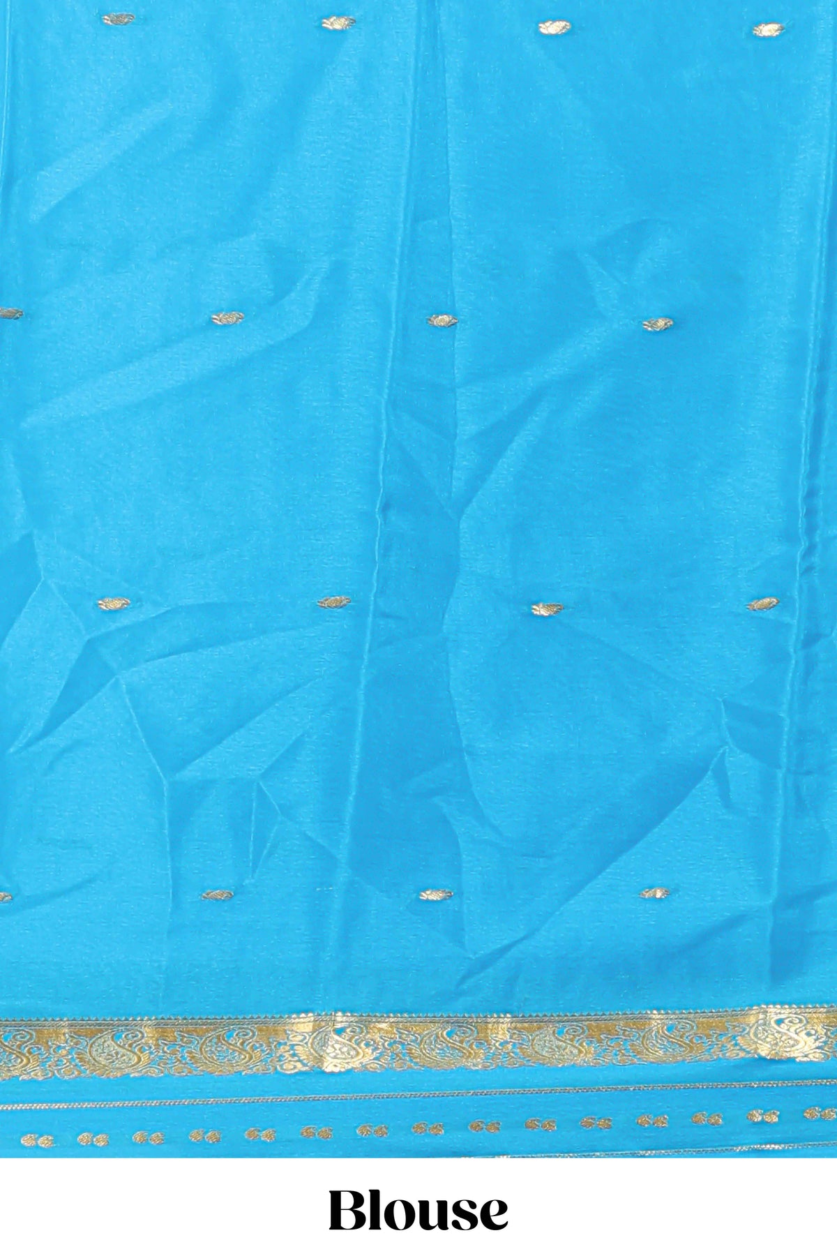 Pink zari butta designed  pure mysore silk saree with contrast border and blouse