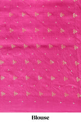 Multi color kalamkari style printed saree with traditional art design with contrast zari border and motifs blouse