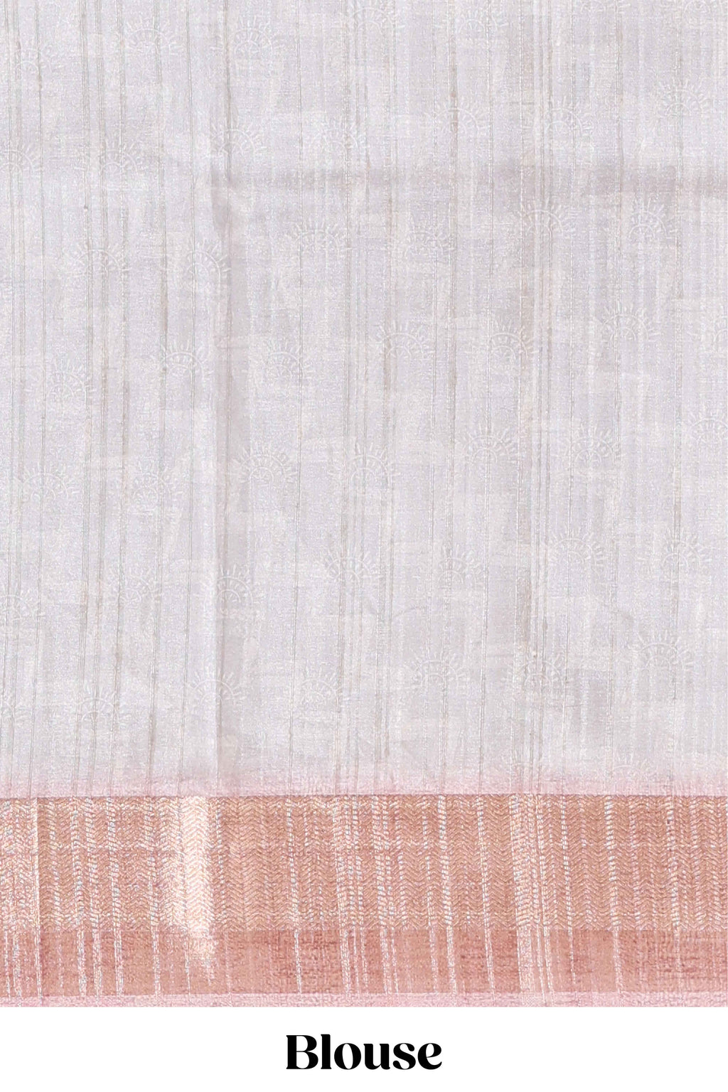 Grey floral design motifs printed saree with contrast zari border and matching blouse