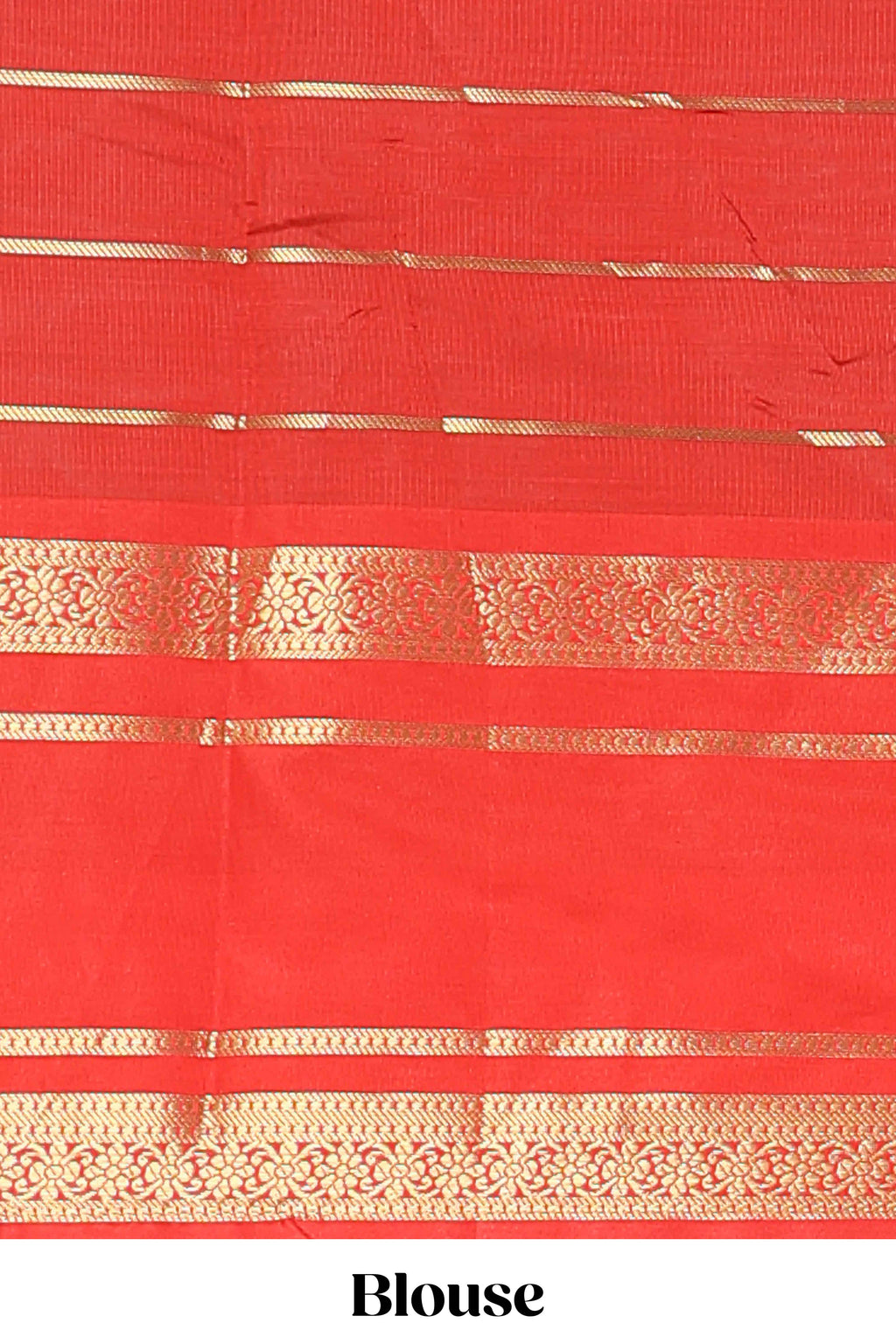 Blue zari striped raw silk saree with contrast bentex zari border and pallu
