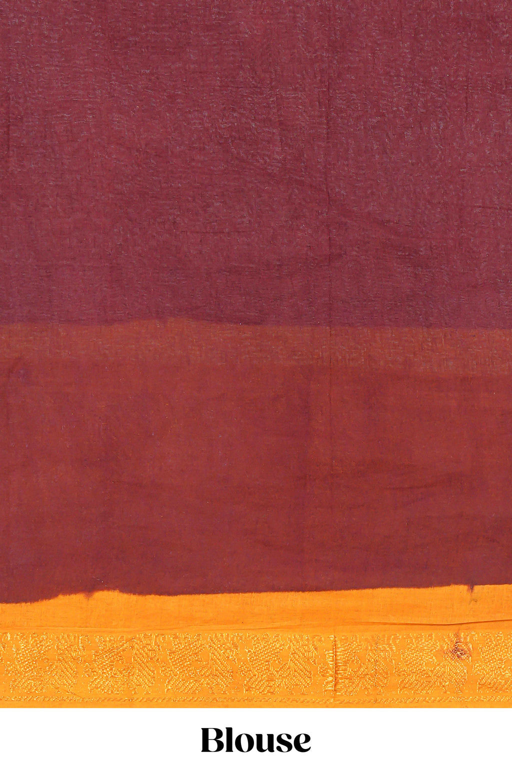 Elegant maroon Sungudi cotton saree with contrast temple inspired pattern border and contrast pallu along with matching blouse