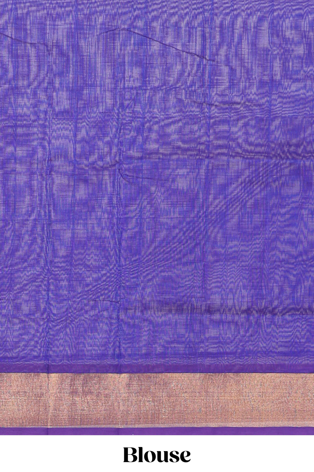 Rani pink butta designed silk cotton saree with contrast zari border and blouse