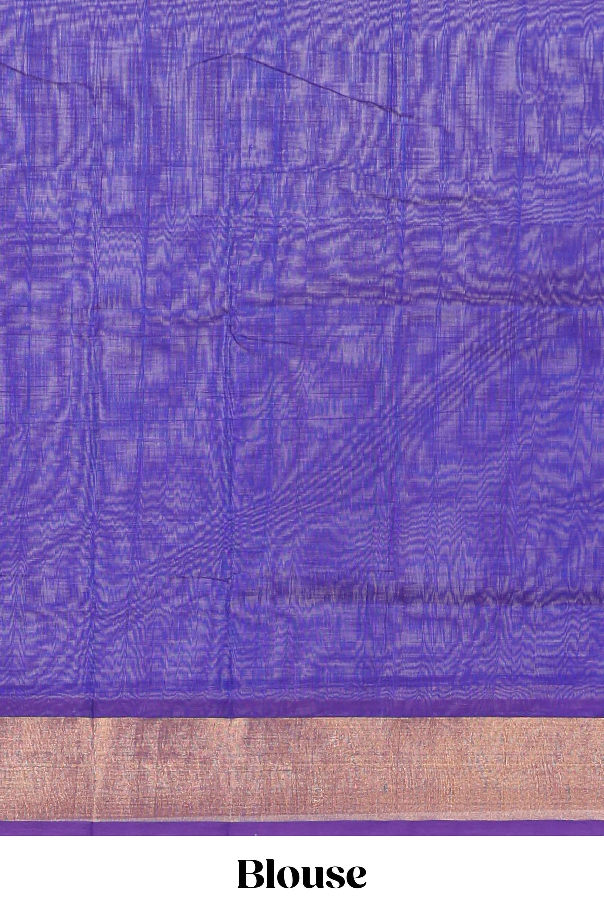Rani pink butta designed silk cotton saree with contrast zari border and blouse